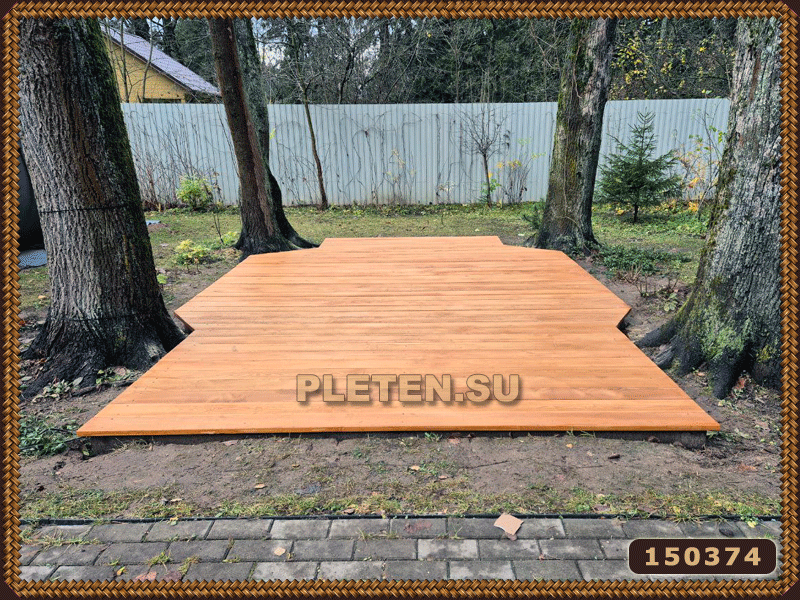 отдельно стоящая терраса настил